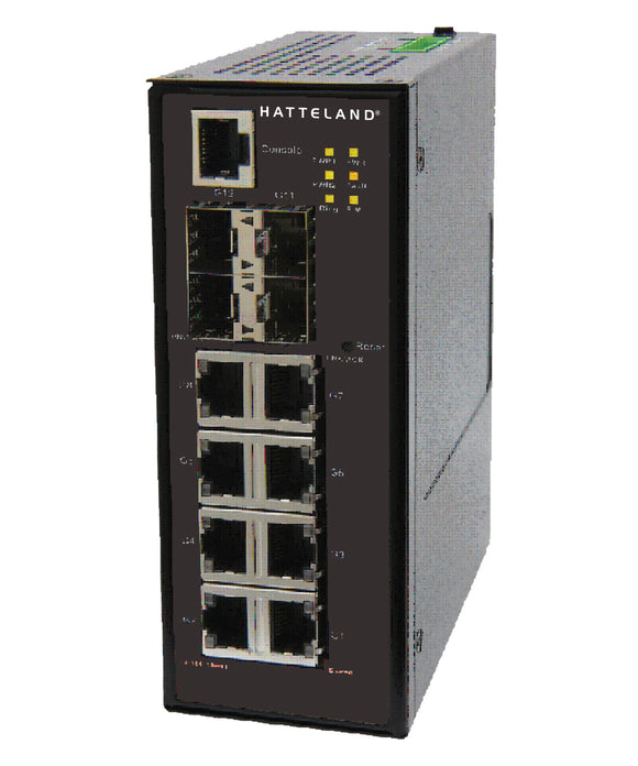 Photo of Hatteland 12-Port Slim Type Managed Gigabit Industrial Switch